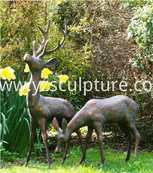  Life Size Deer Sculpture 